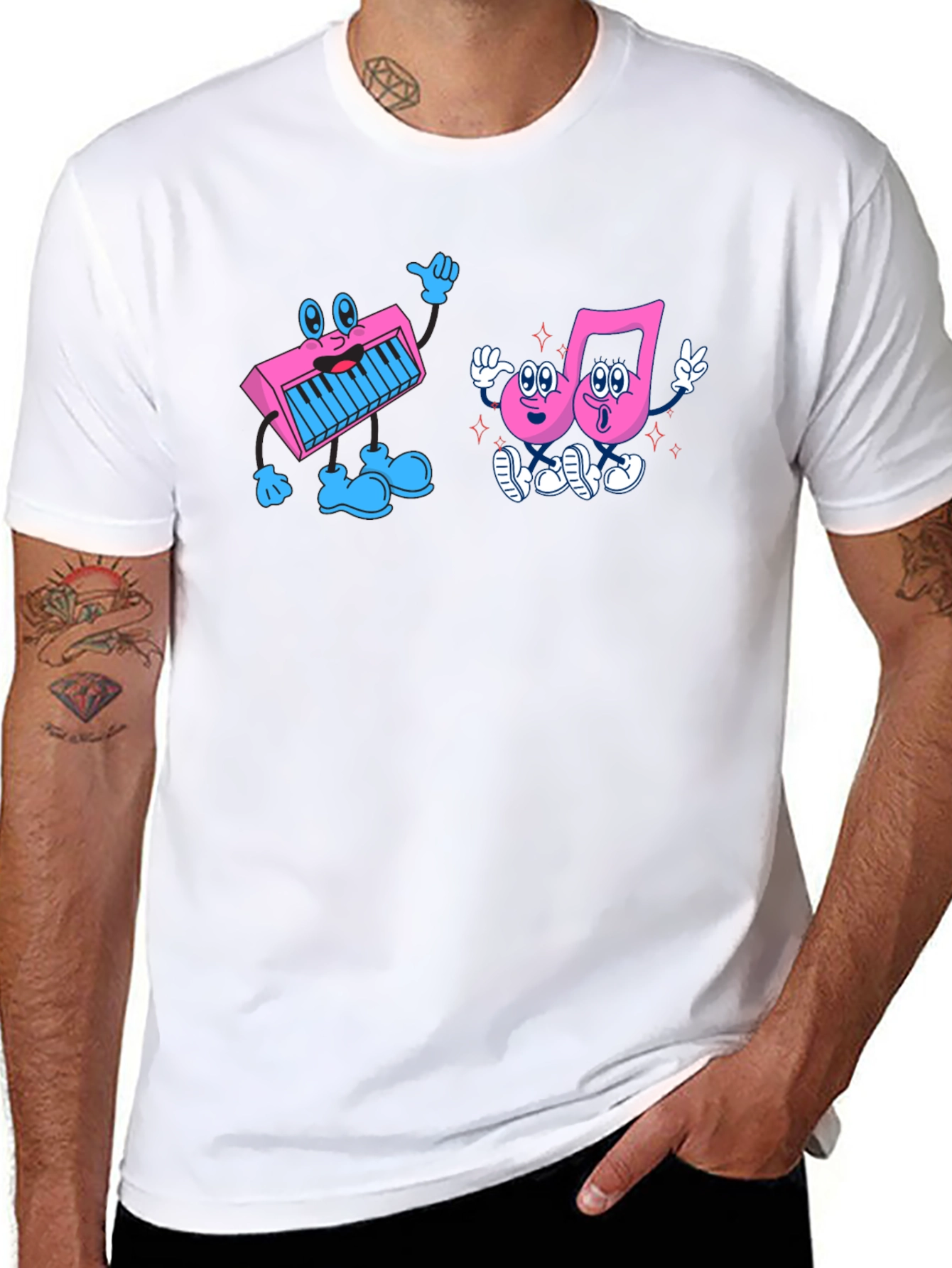 Musical Friends Graphic Tee - Black