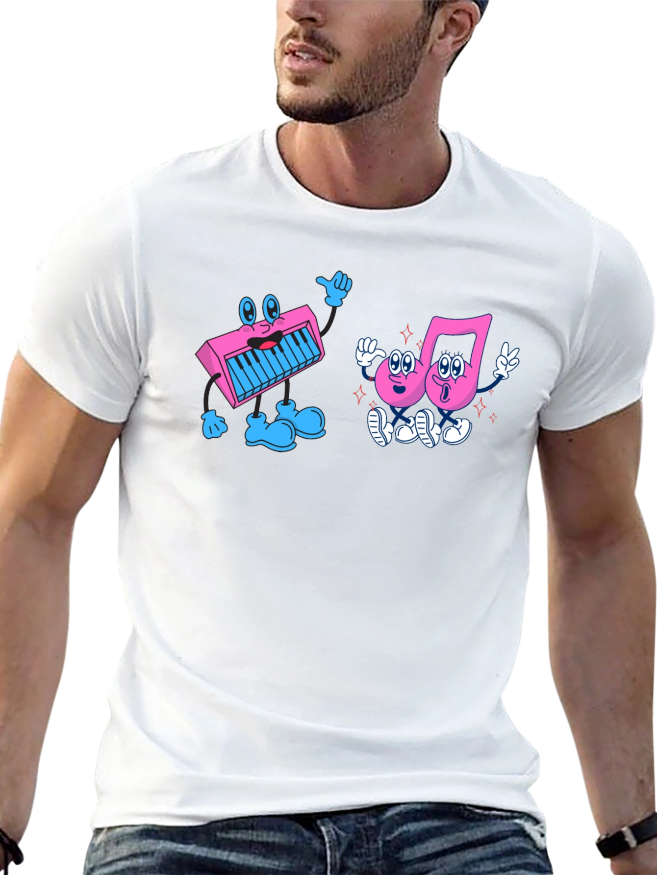 Musical Friends Graphic Tee - Black