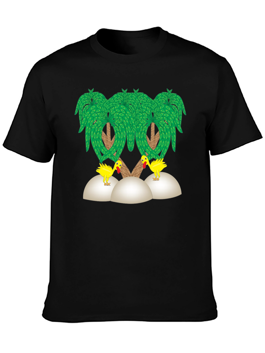 Funny Chicken Palm Tree T-Shirt