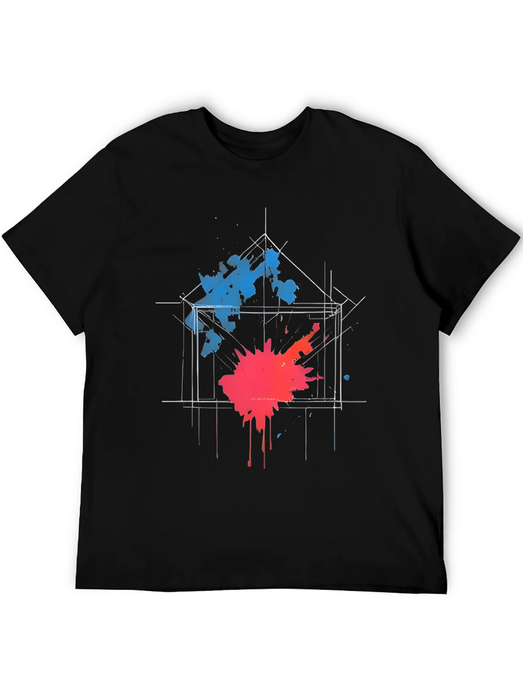 Abstract Splatter Graphic Tee