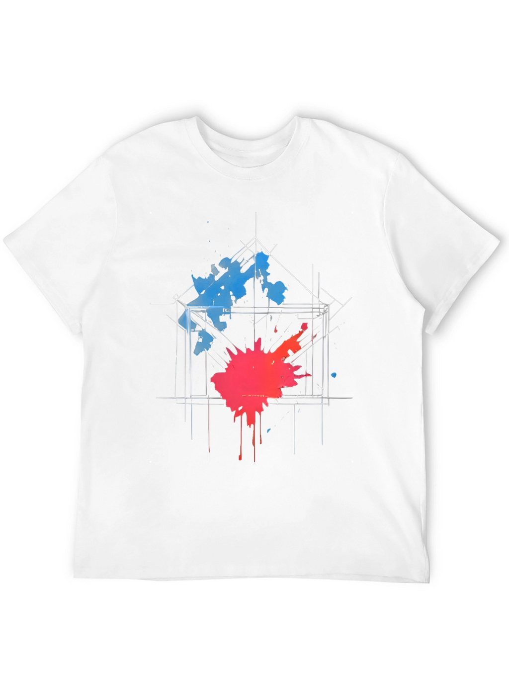 Abstract Splatter Graphic Tee