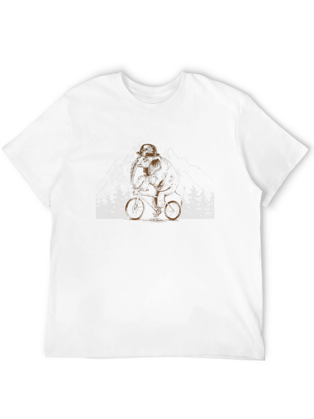 Cool Bear on Bike Graphic T-Shirt
