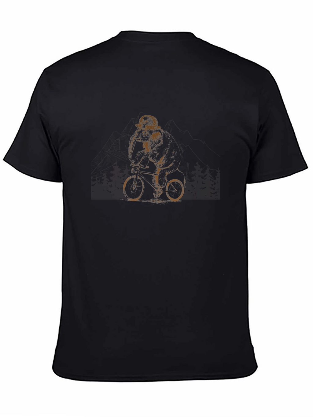 Cool Bear on Bike Graphic T-Shirt