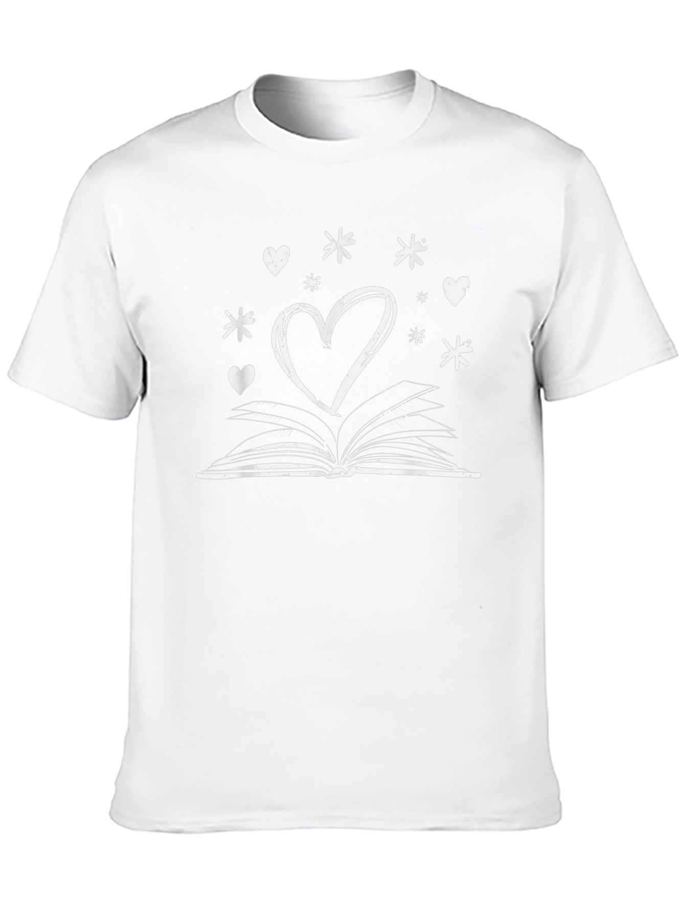 Book Heart Graphic Tee - Readers Delight