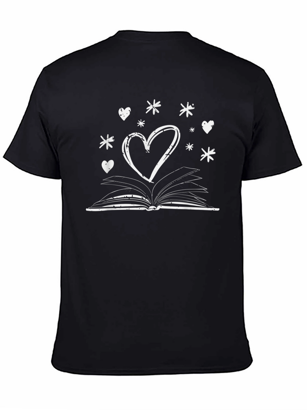 Book Heart Graphic Tee - Readers Delight