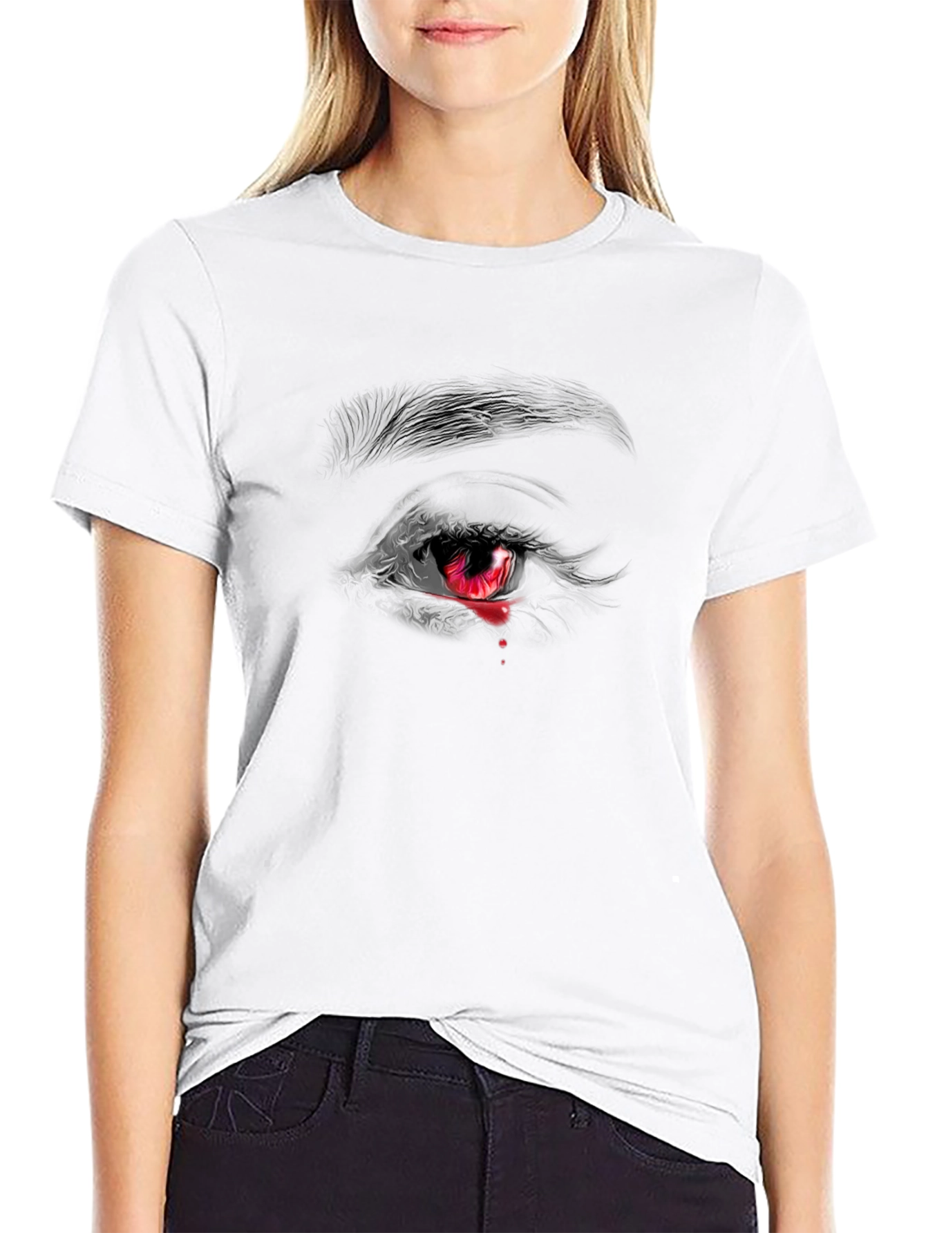 Bleeding Eye Graphic Tee - Dark & Edgy