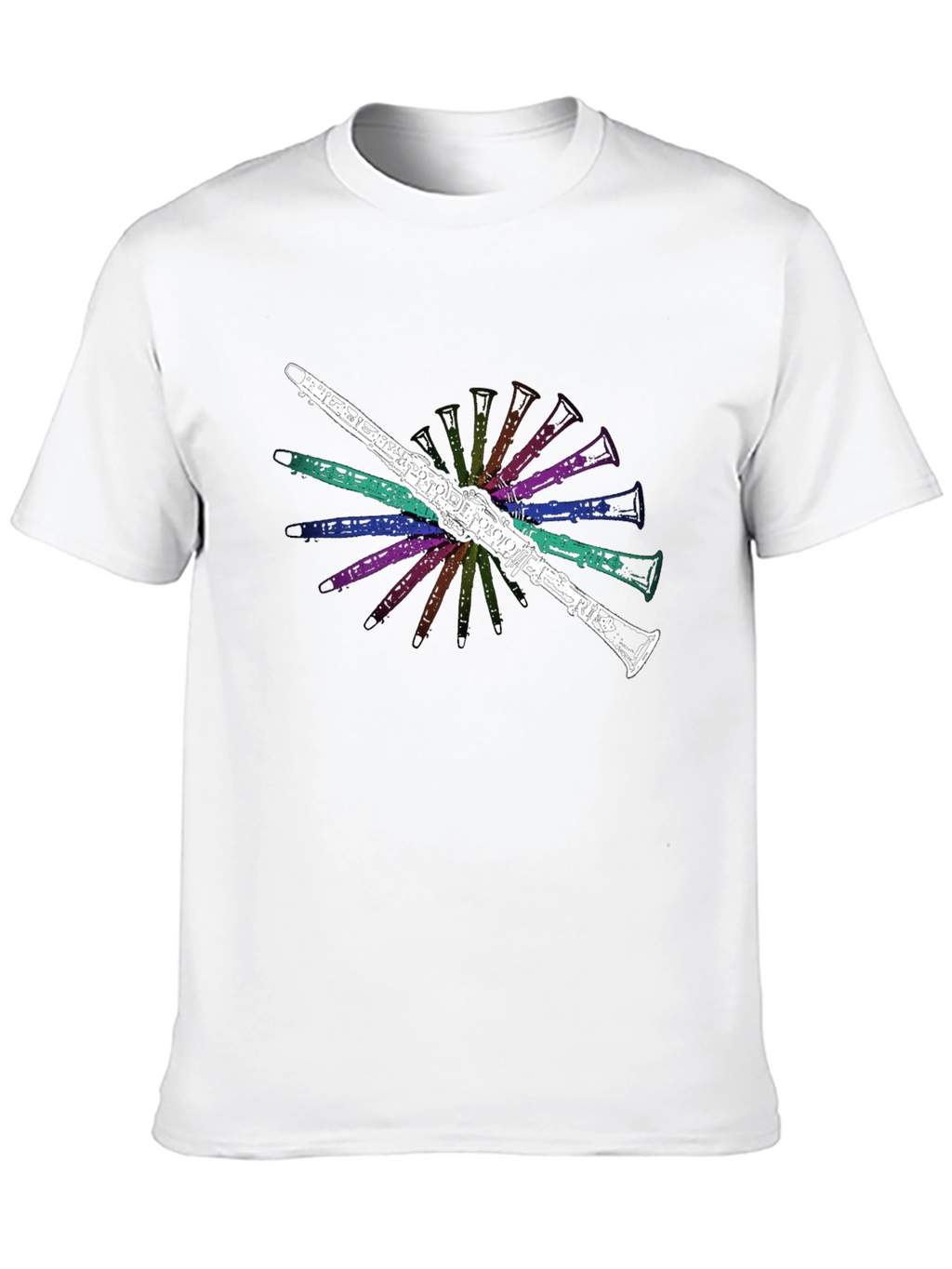 Clarinet Burst Graphic Tee - Musicians Black T-Shirt