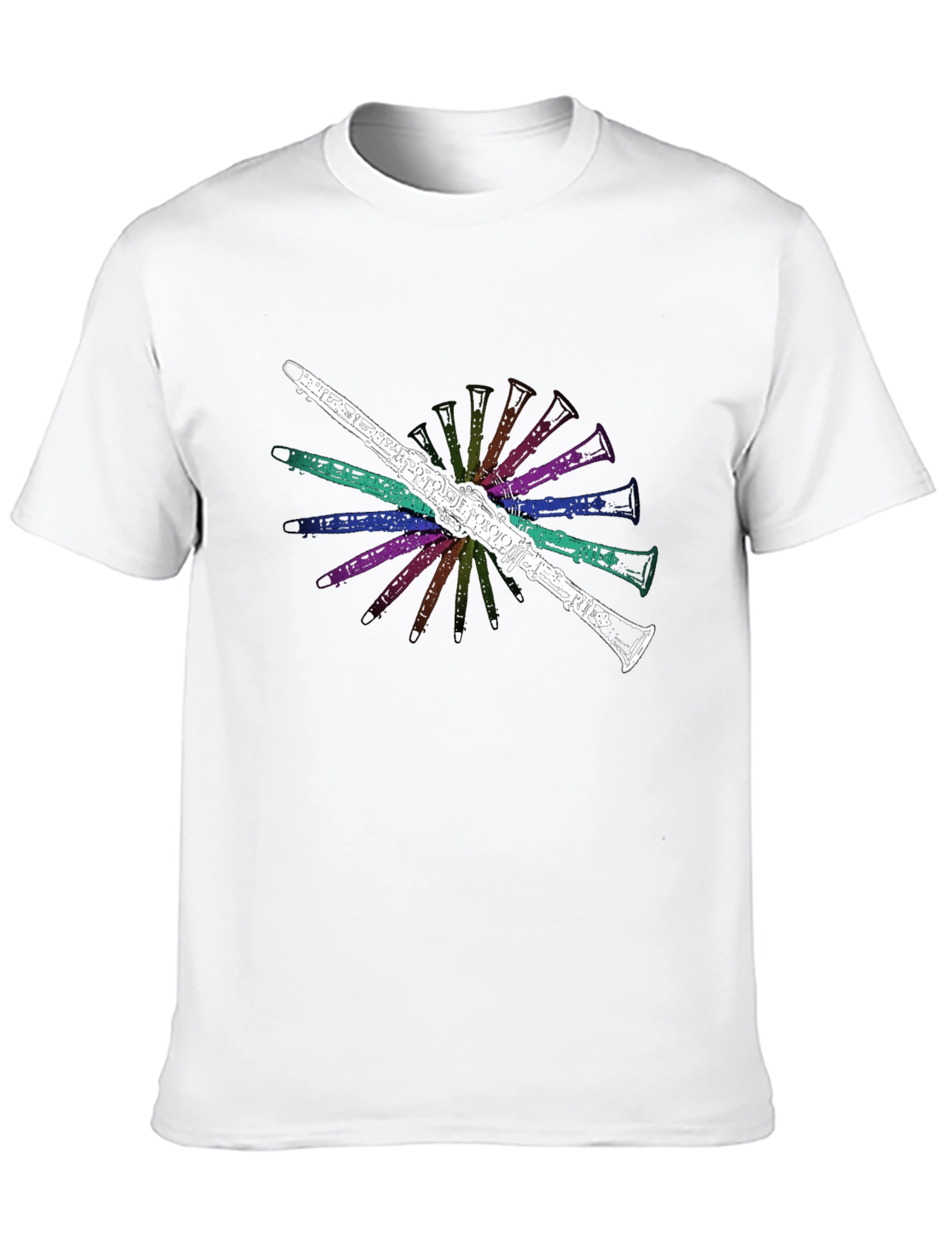 Clarinet Burst Graphic Tee - Musicians Black T-Shirt