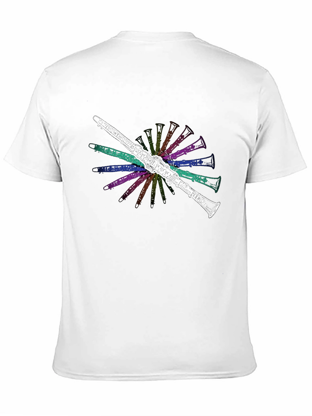 Clarinet Burst Graphic Tee - Musicians Black T-Shirt