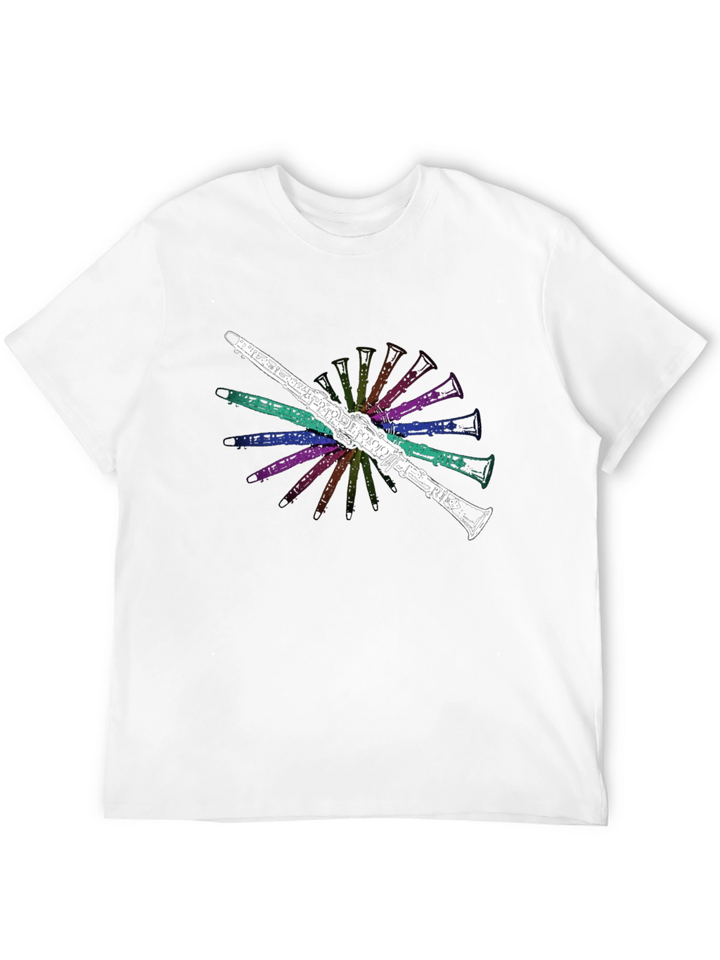Clarinet Burst Graphic Tee - Musicians Black T-Shirt