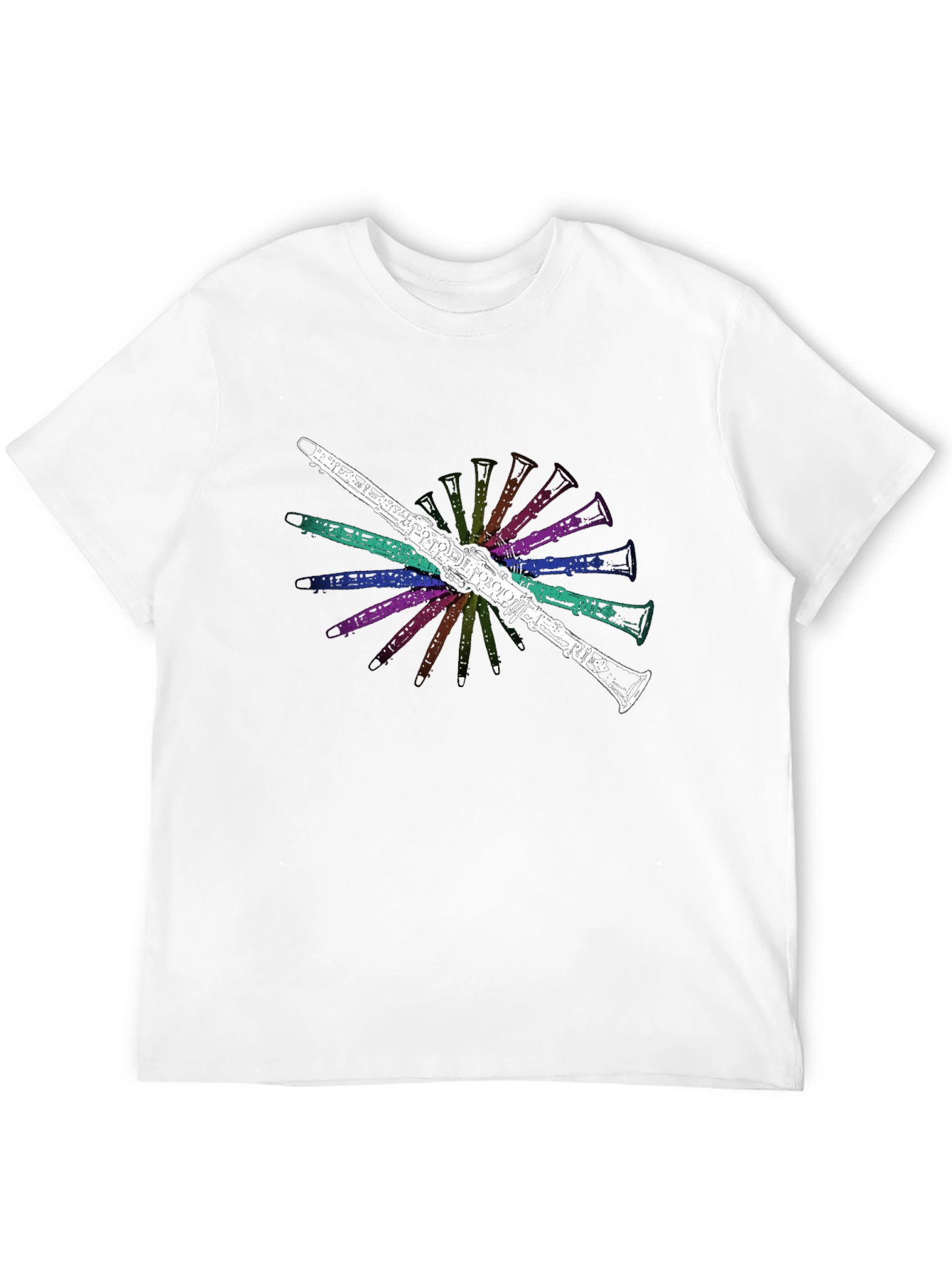Clarinet Burst Graphic Tee - Musicians Black T-Shirt