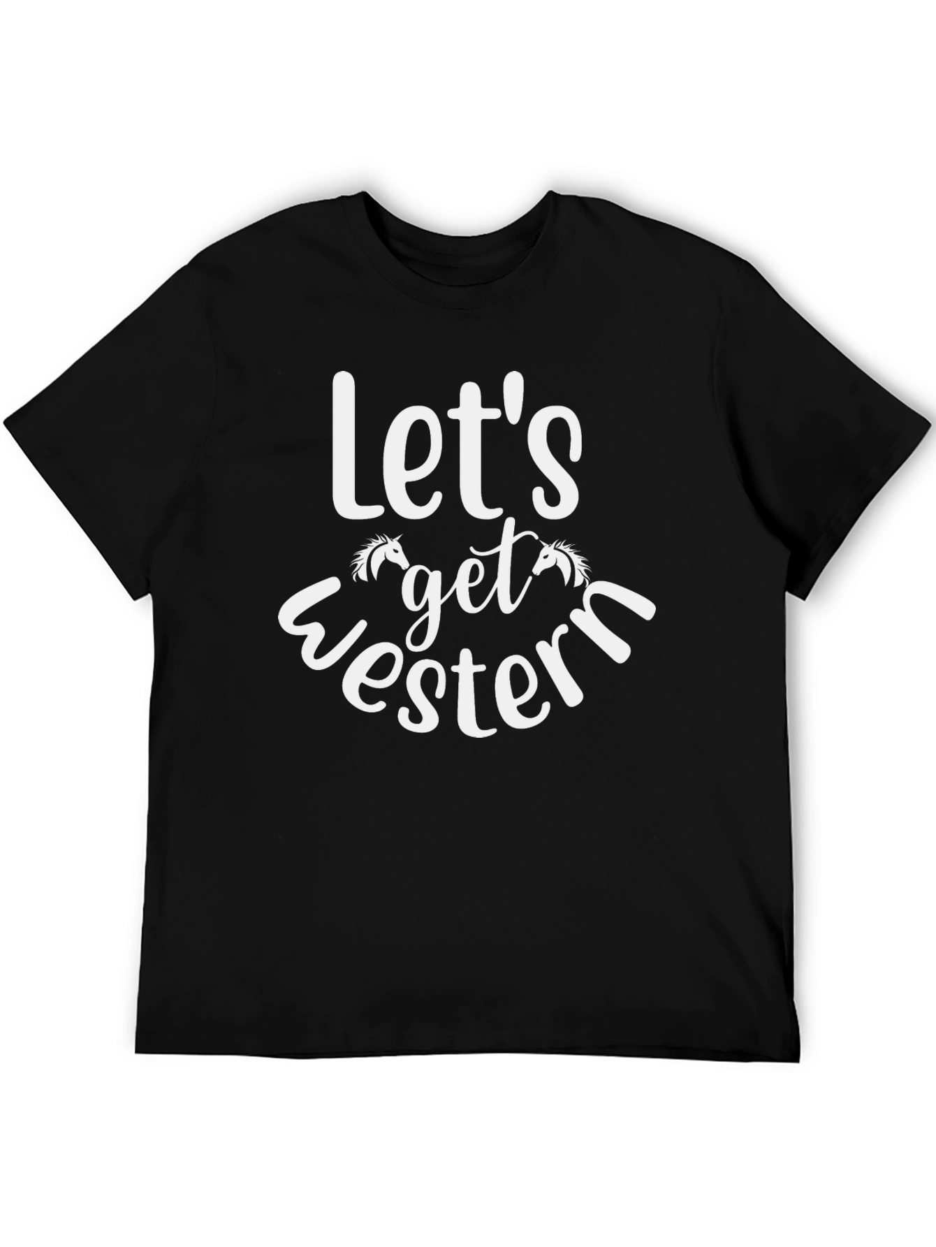 Lets Get Western Graphic Tee - Black