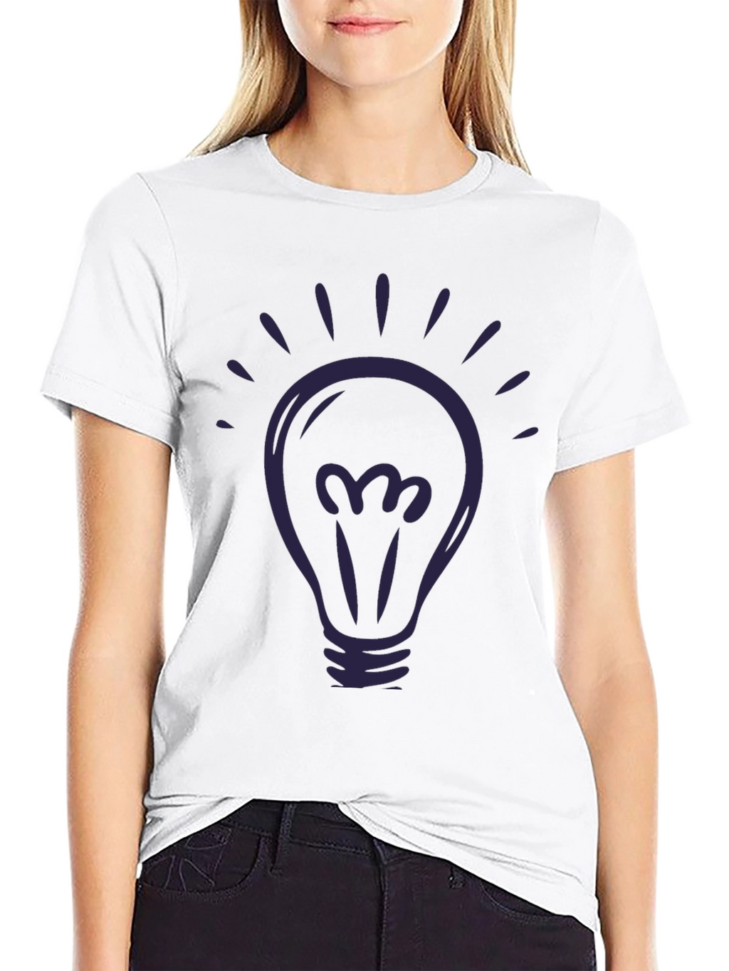 Idea Light Bulb Graphic T-Shirt