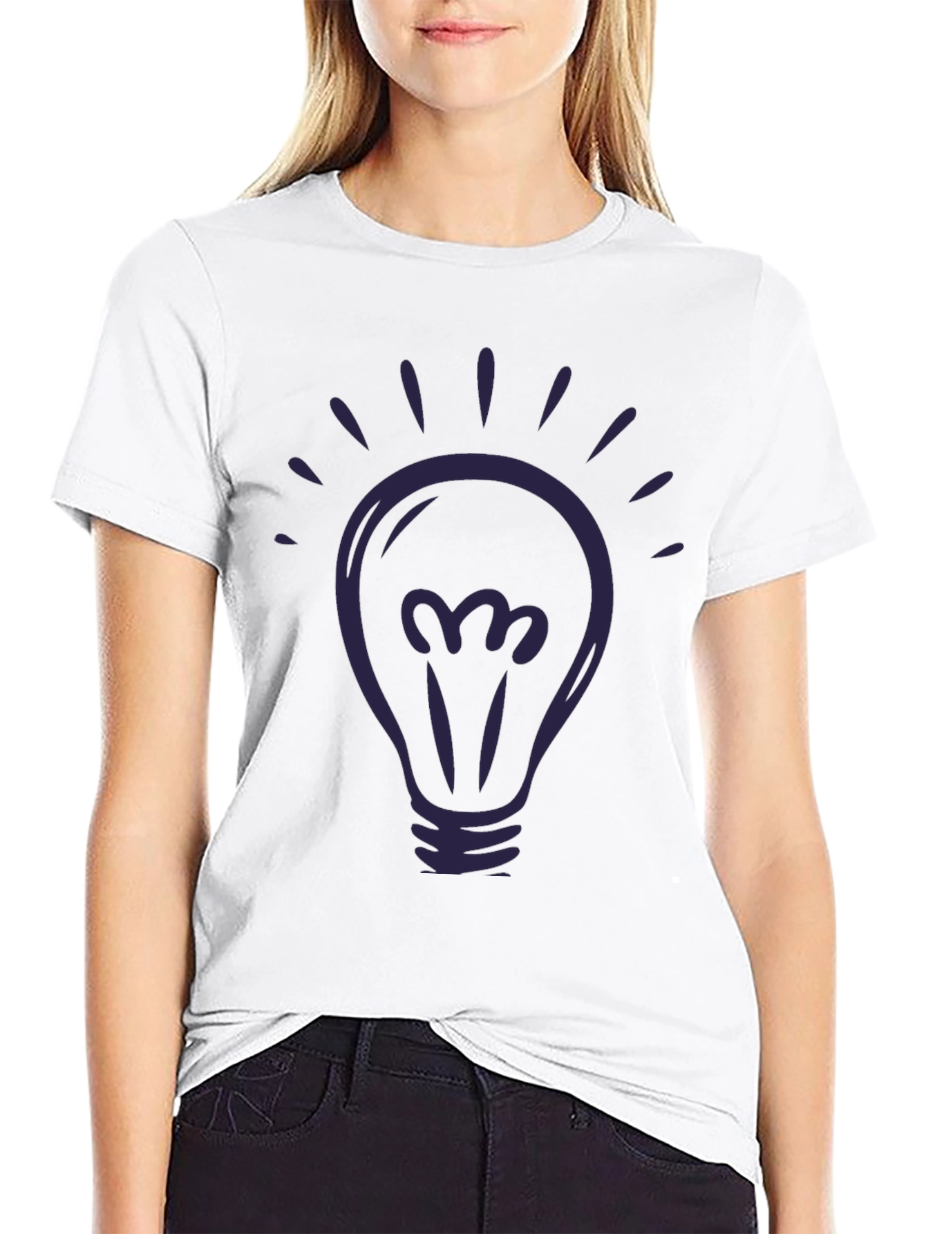 Idea Light Bulb Graphic T-Shirt