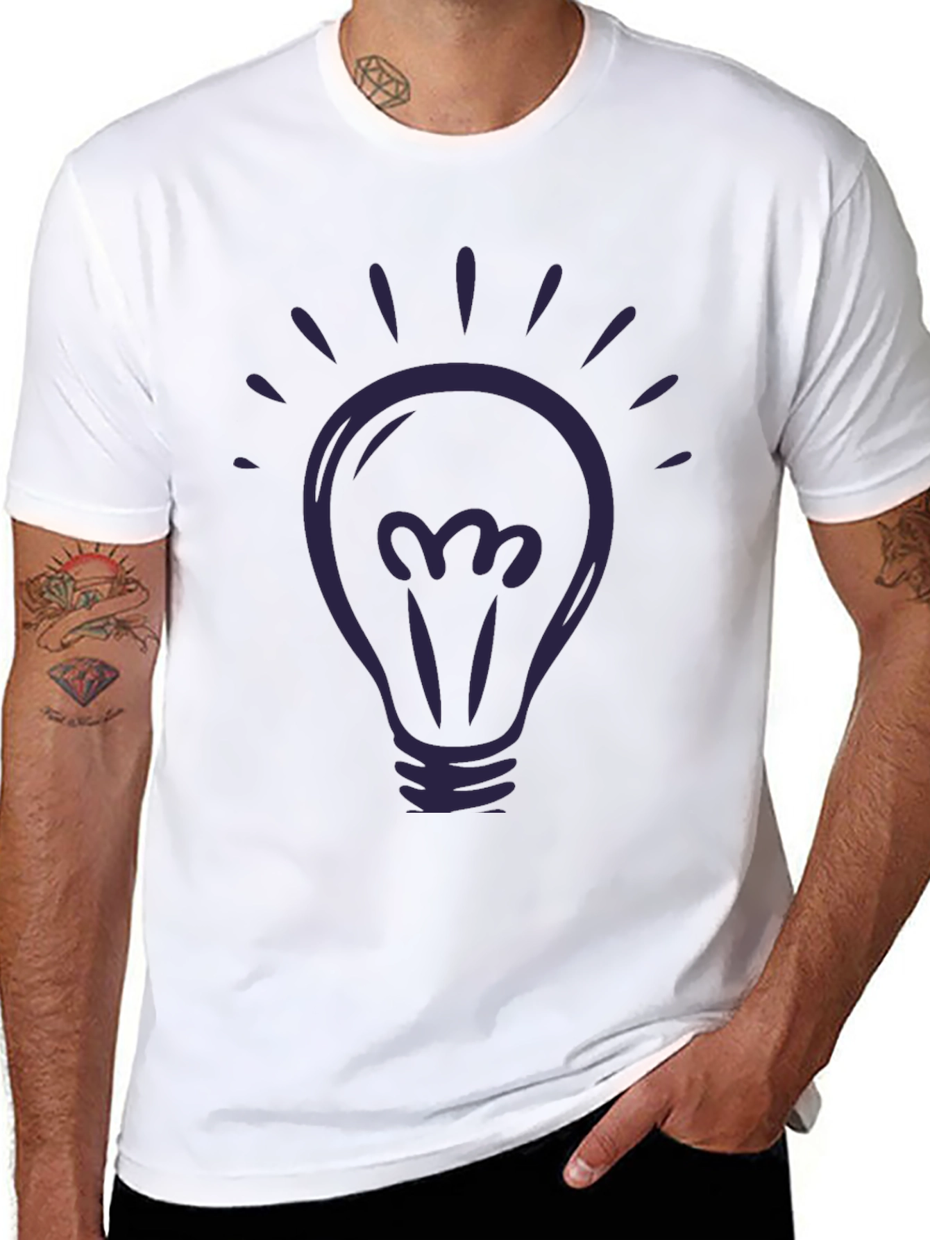 Idea Light Bulb Graphic T-Shirt