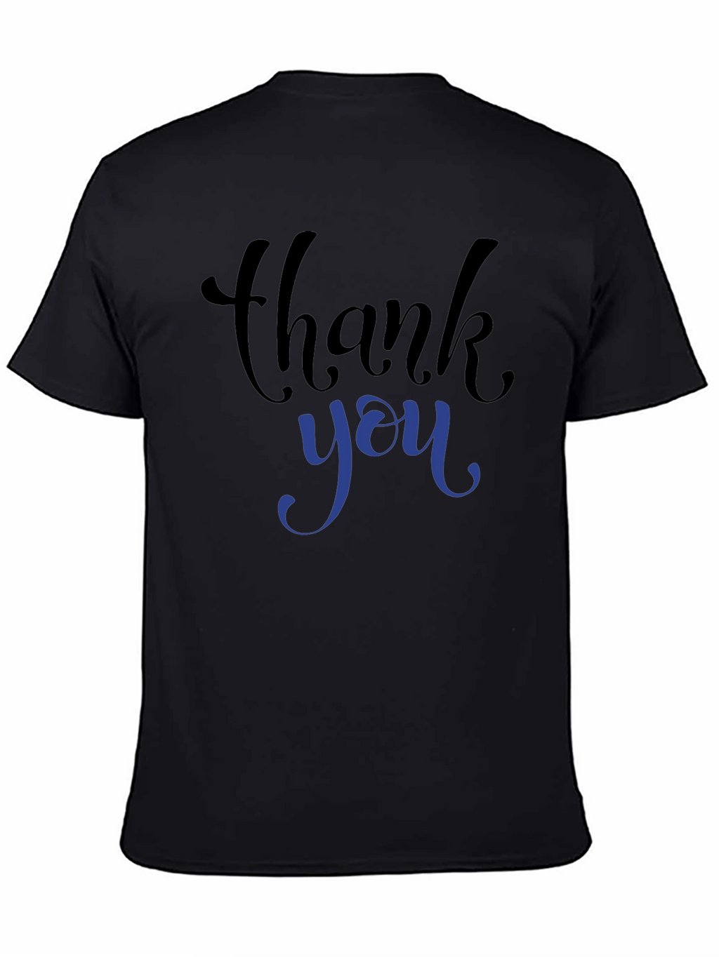 Thank You Graphic Tee - Black
