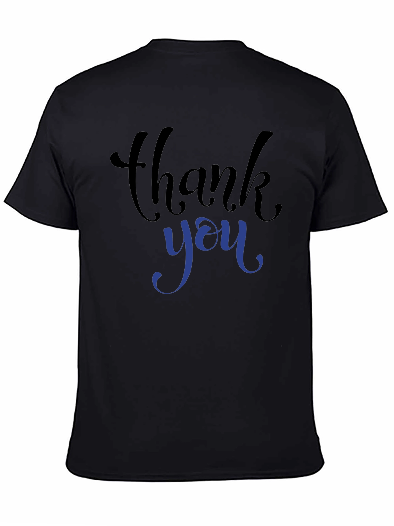 Thank You Graphic Tee - Black
