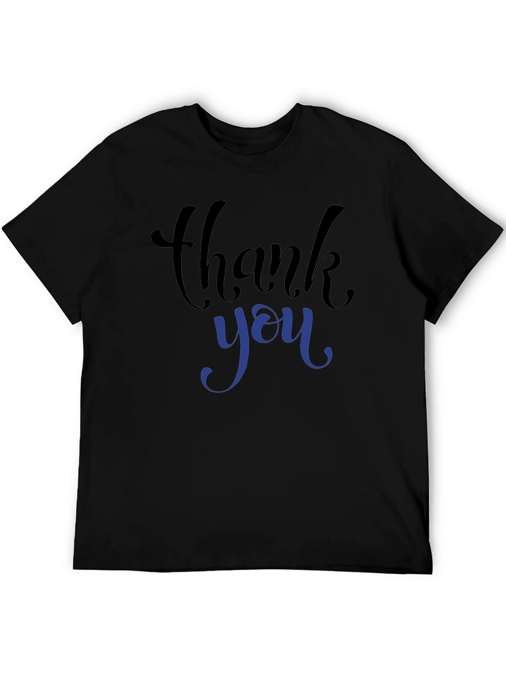 Thank You Graphic Tee - Black