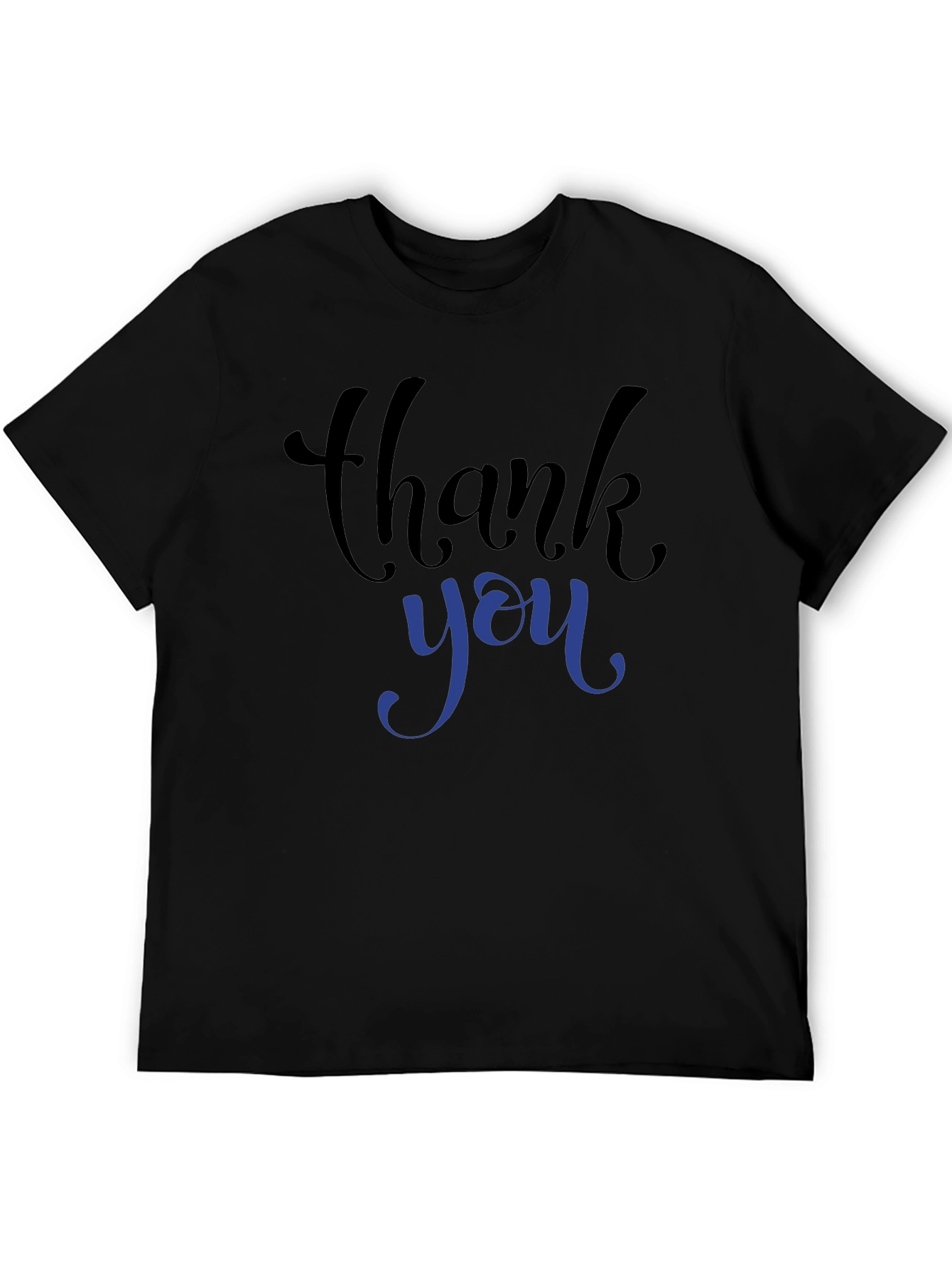 Thank You Graphic Tee - Black