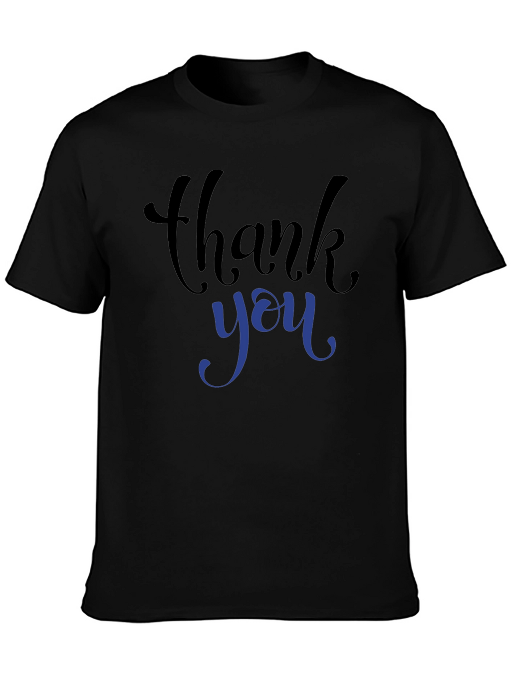 Thank You Graphic Tee - Black