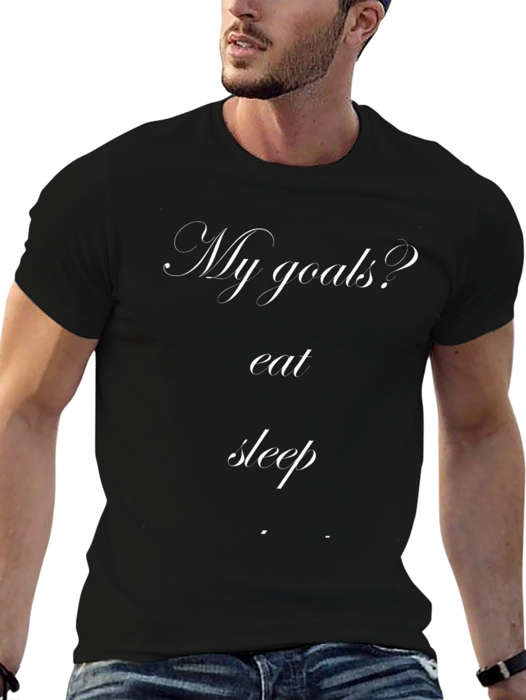 Eat Sleep Repeat T-Shirt - Funny Goals Tee