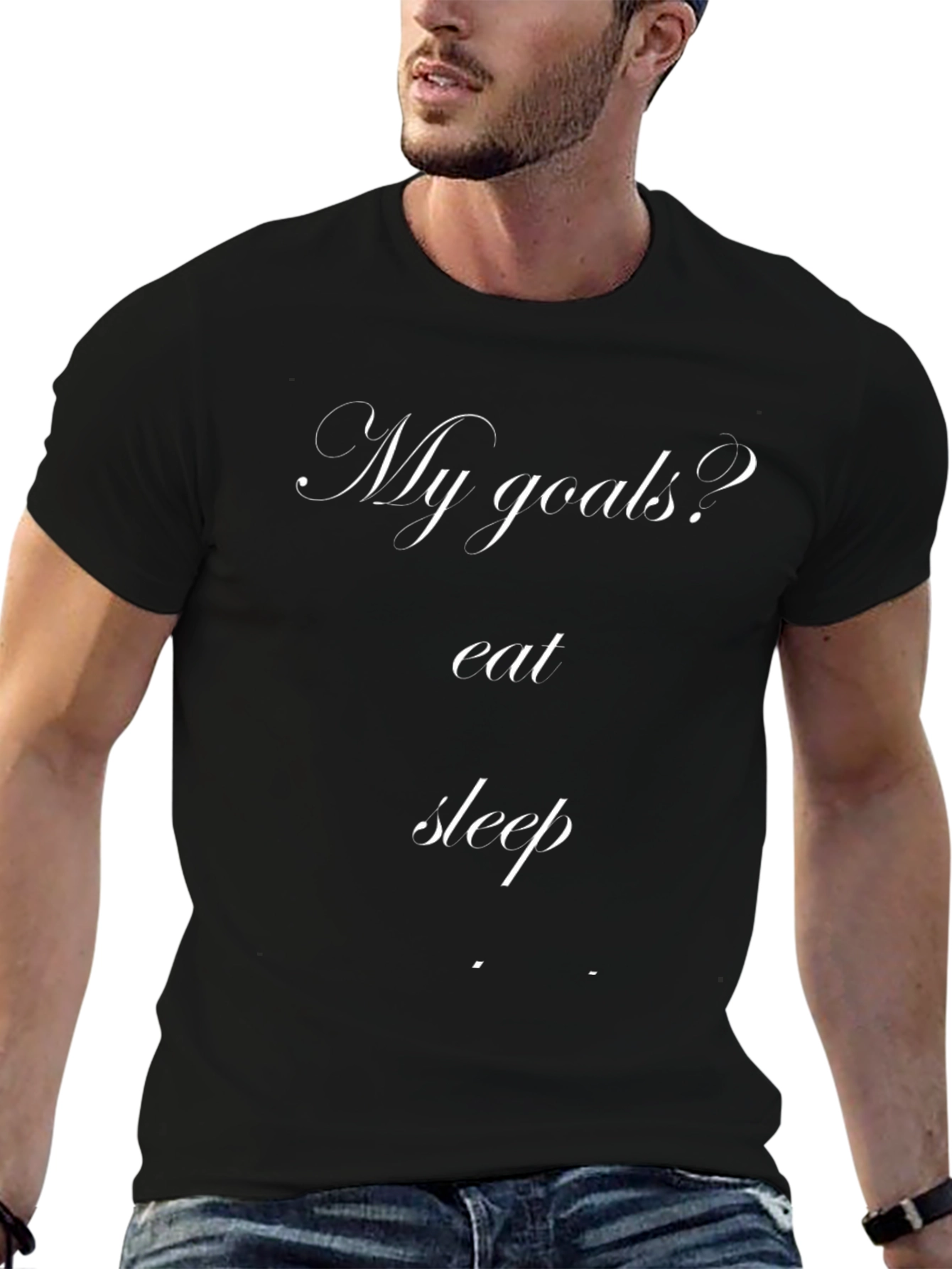 Eat Sleep Repeat T-Shirt - Funny Goals Tee