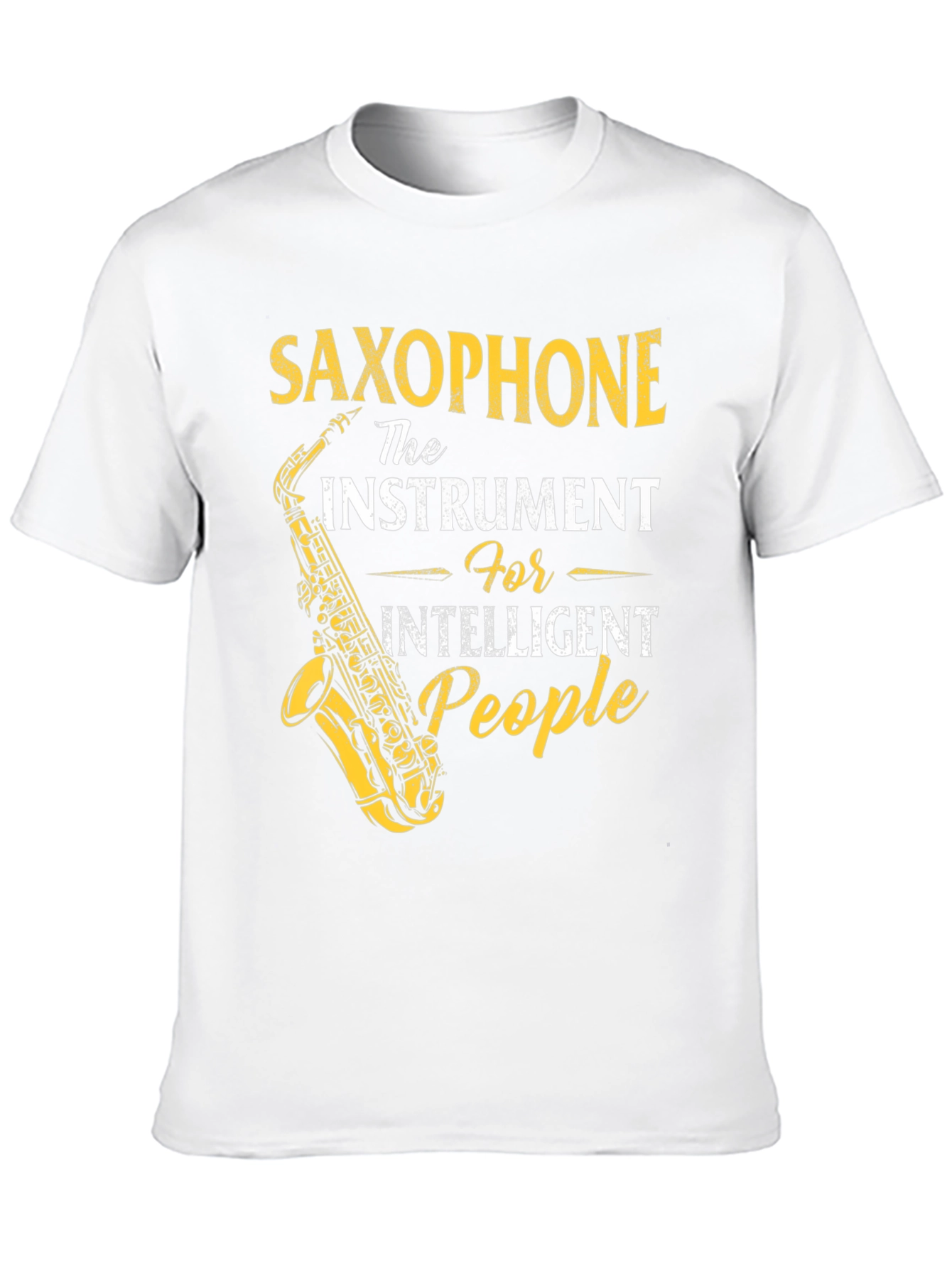 Saxophone Instrument Intelligent People T-Shirt