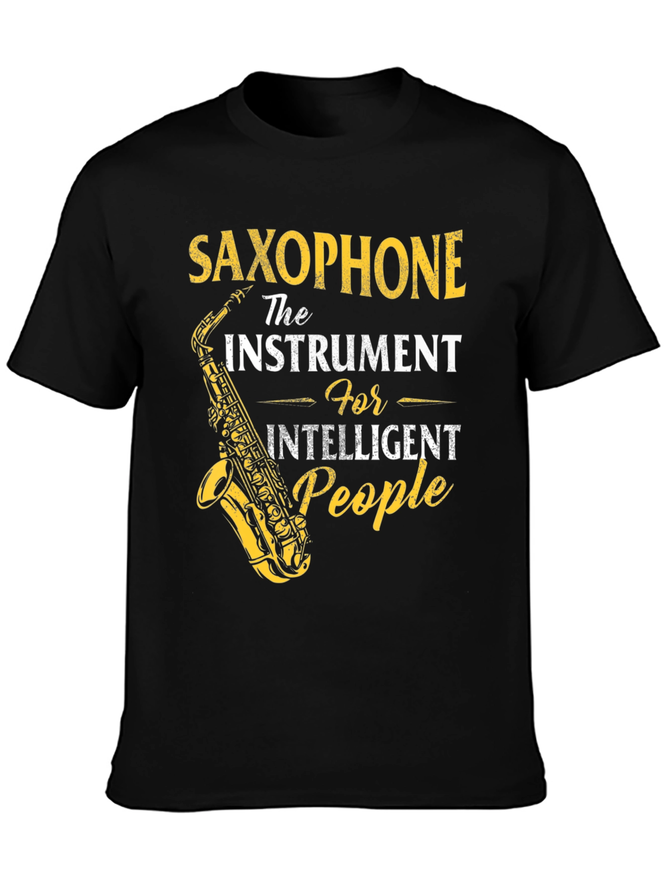 Saxophone Instrument Intelligent People T-Shirt