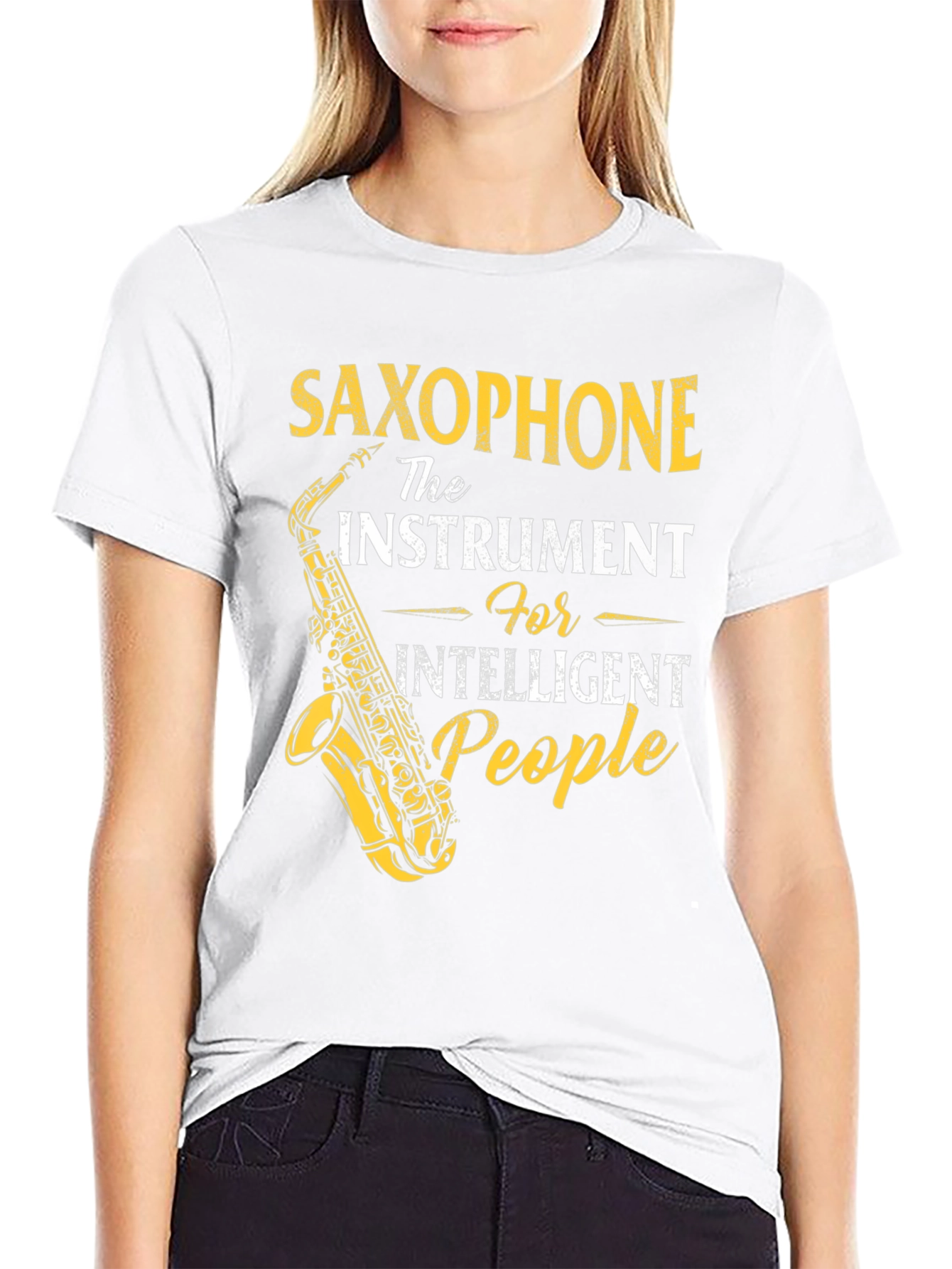 Saxophone Instrument Intelligent People T-Shirt