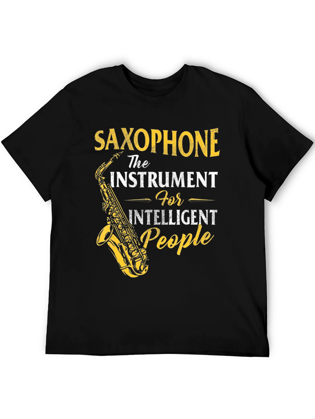 Saxophone Instrument Intelligent People T-Shirt