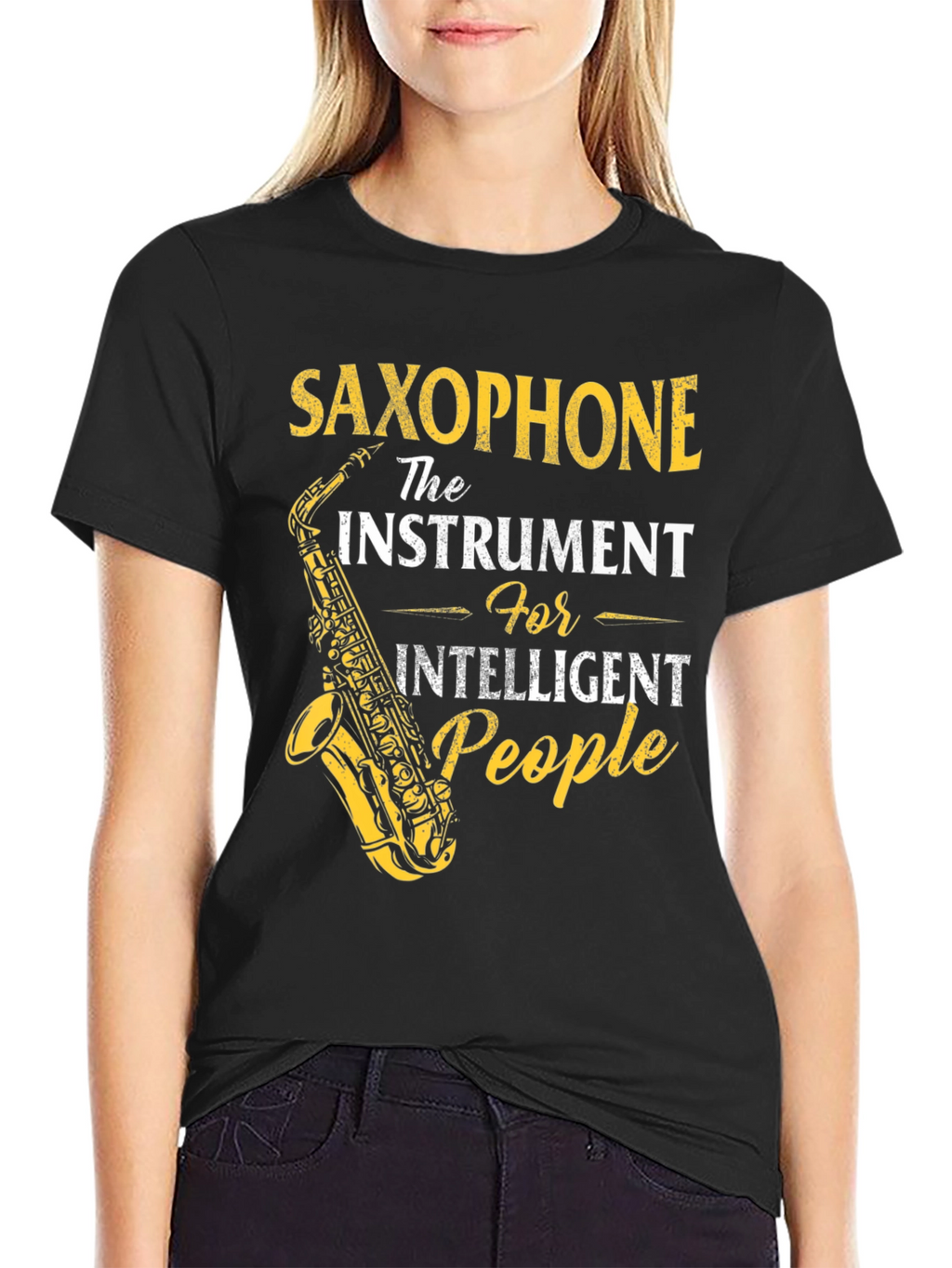 Saxophone Instrument Intelligent People T-Shirt
