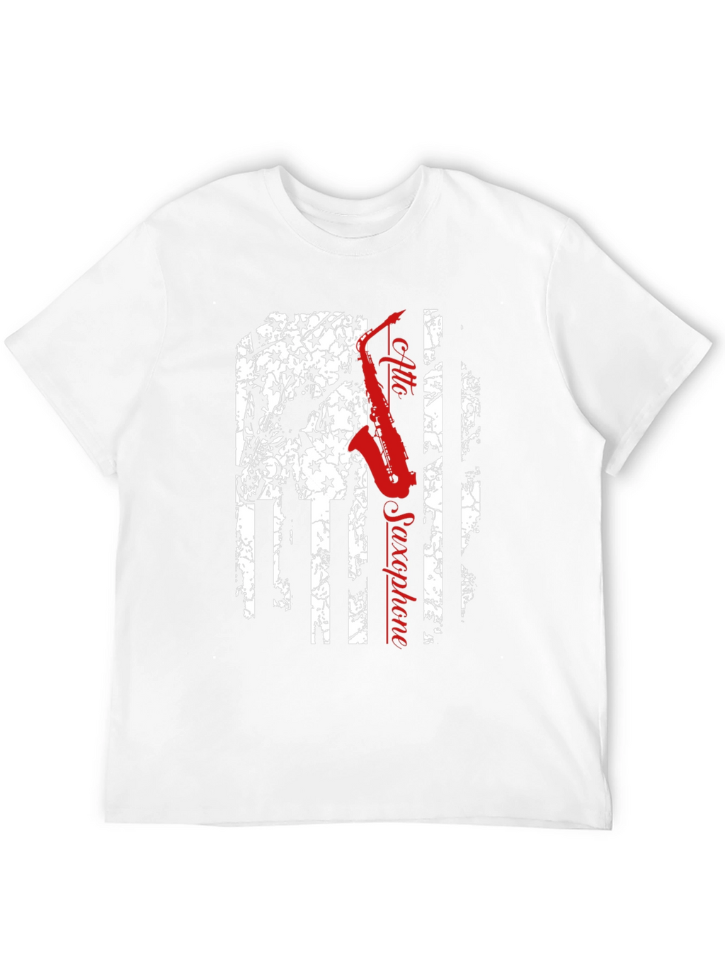 Alto Saxophone American Flag T-Shirt