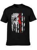 Alto Saxophone American Flag T-Shirt