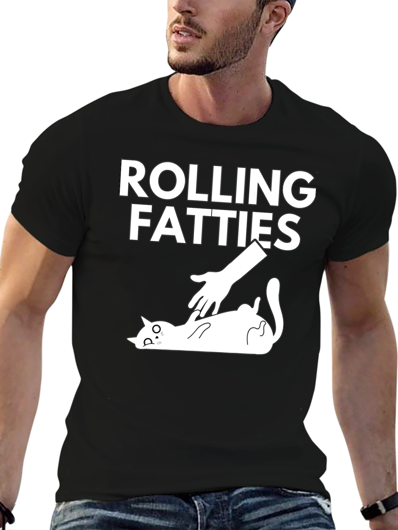 Rolling Fatties Cat T-Shirt