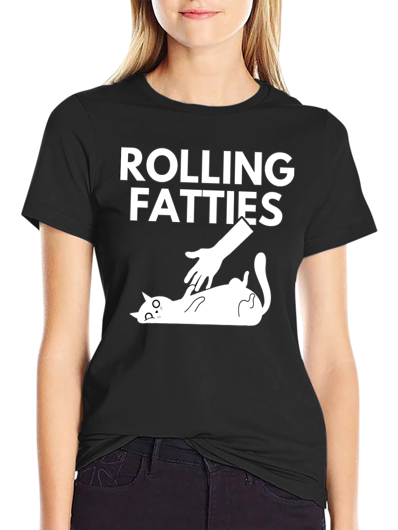 Rolling Fatties Cat T-Shirt