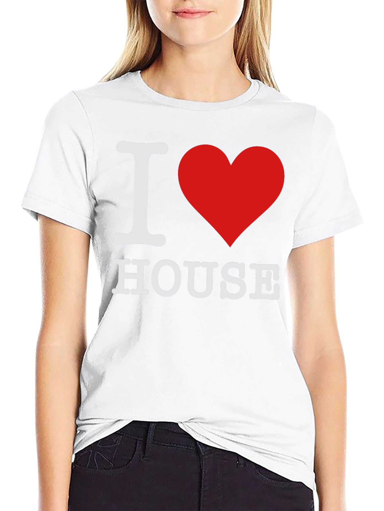 I Heart House Music T-Shirt - Black Cotton Tee