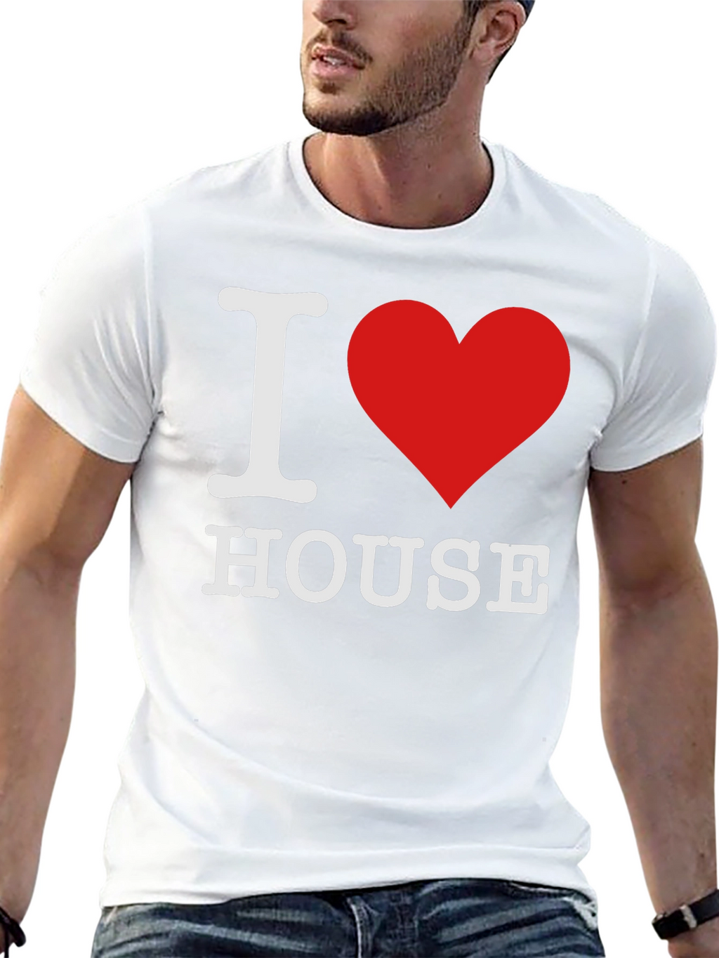 I Heart House Music T-Shirt - Black Cotton Tee