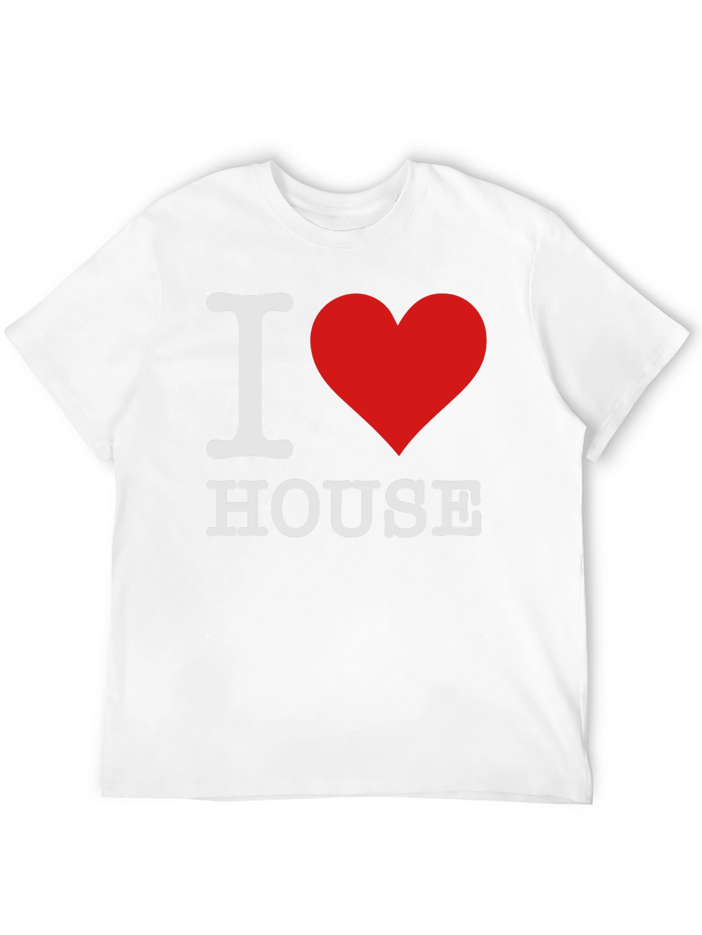 I Heart House Music T-Shirt - Black Cotton Tee
