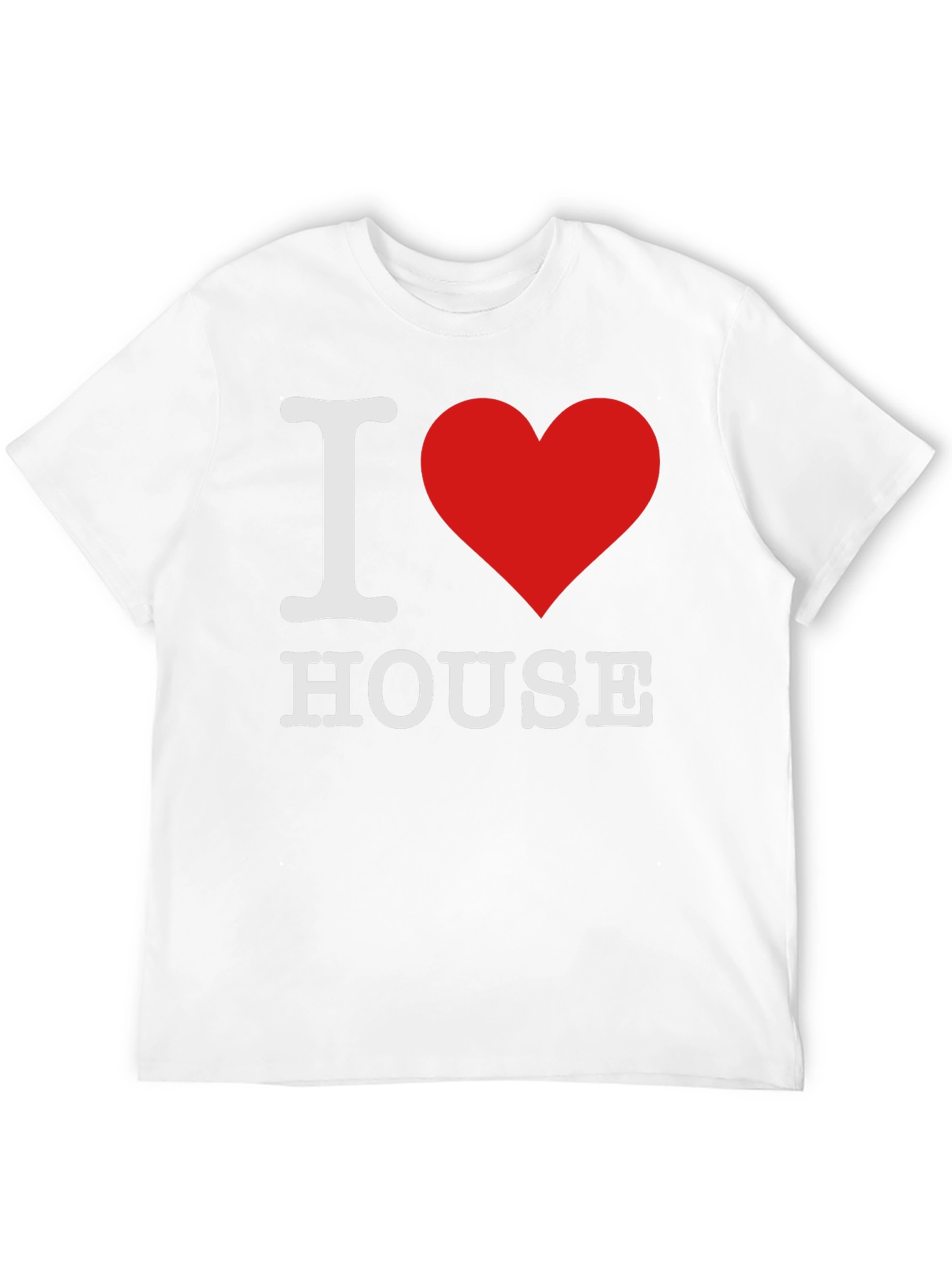 I Heart House Music T-Shirt - Black Cotton Tee