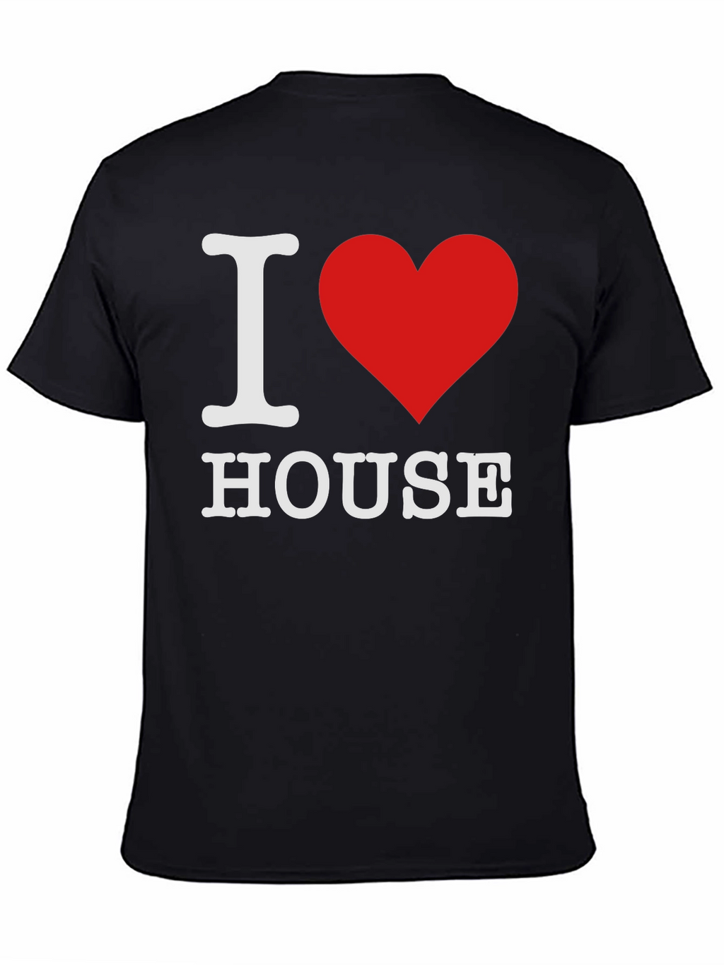 I Heart House Music T-Shirt - Black Cotton Tee