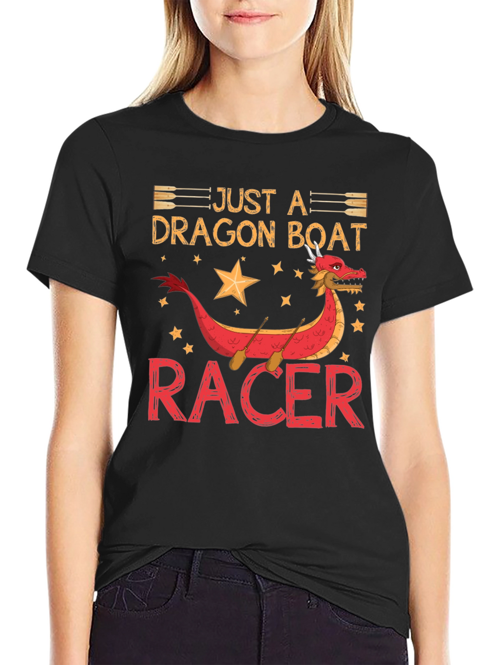 Just A Dragon Boat Racer Graphic T-Shirt
