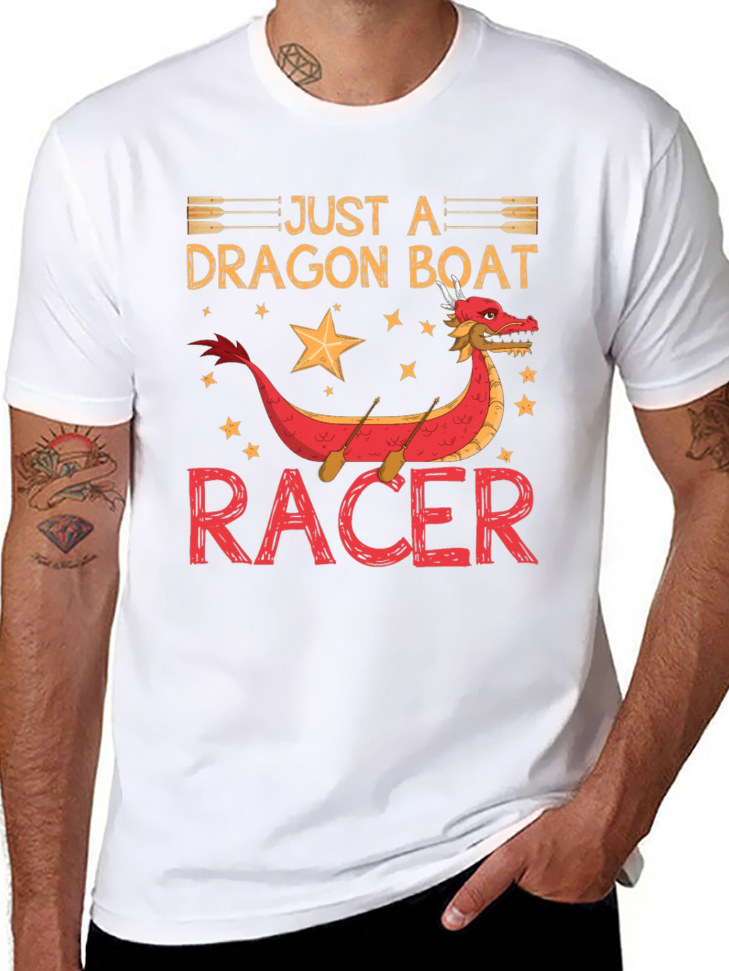 Just A Dragon Boat Racer Graphic T-Shirt