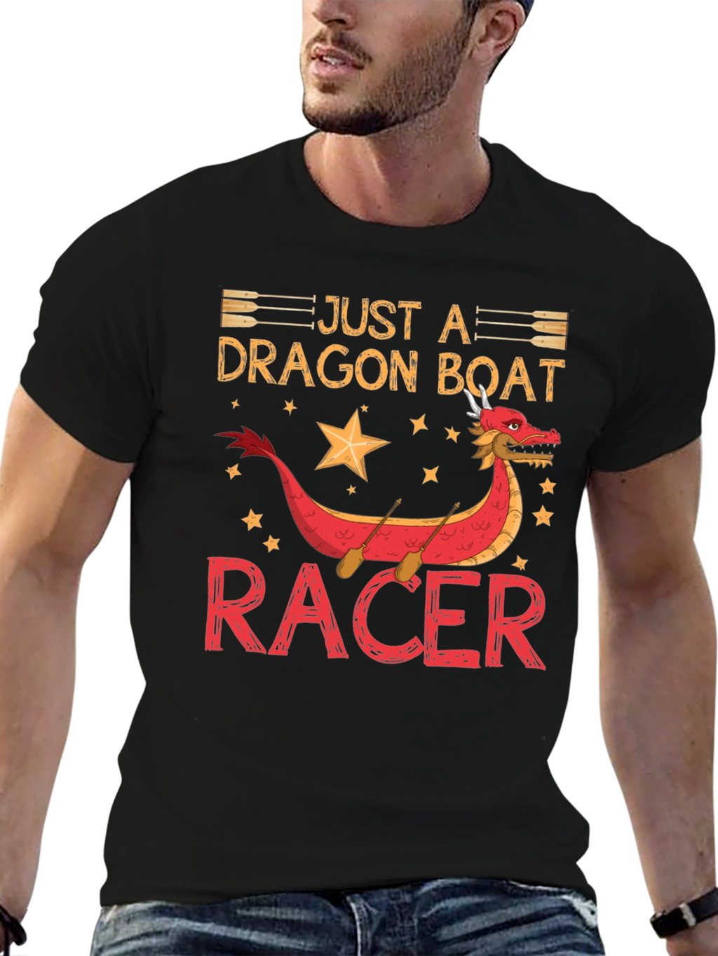 Just A Dragon Boat Racer Graphic T-Shirt