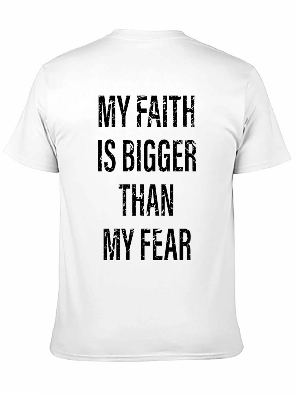 Faith Over Fear Graphic Tee - Black Cotton T-Shirt