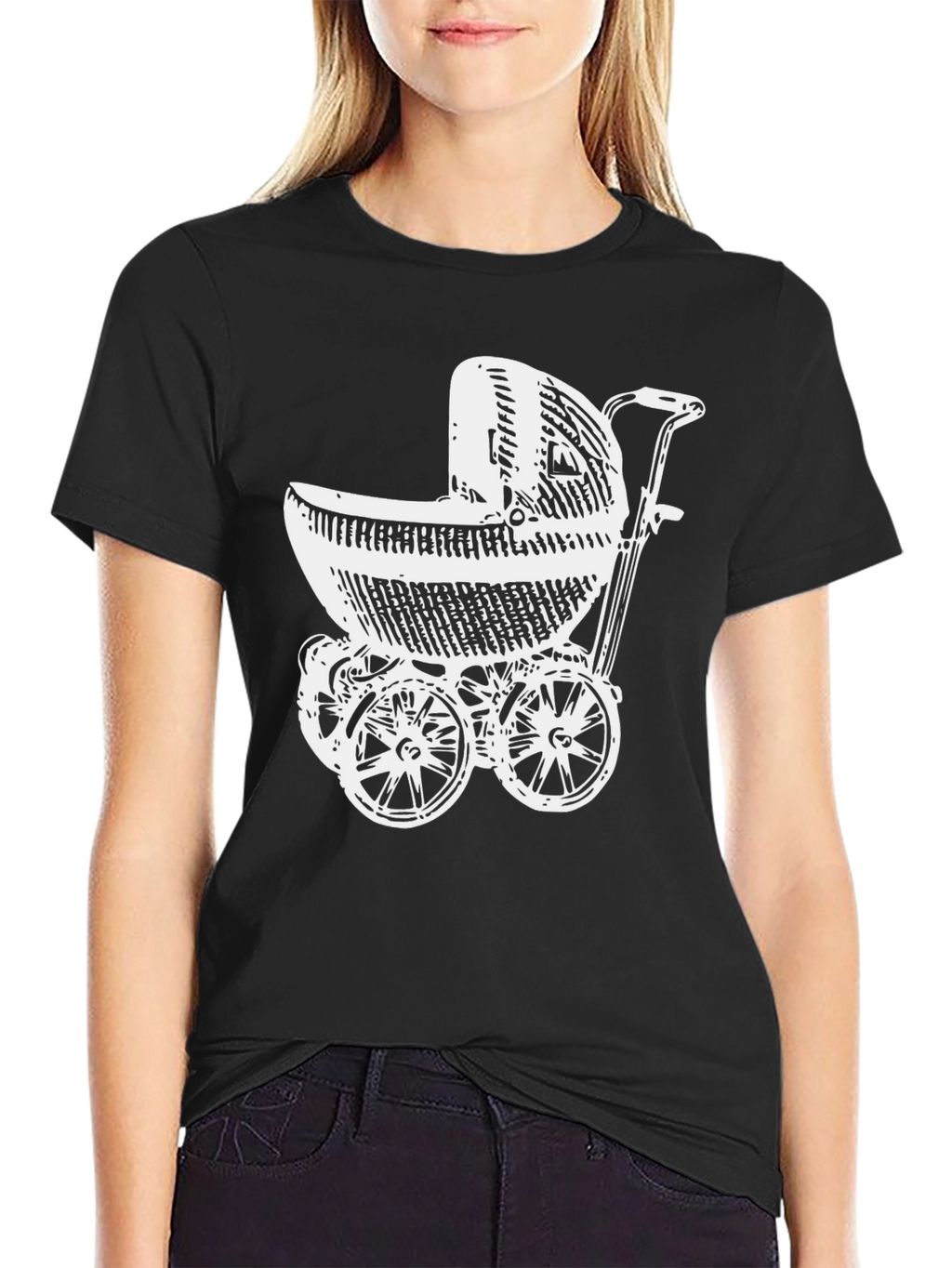 Retro Stroller Graphic T-Shirt - Classic Cool!
