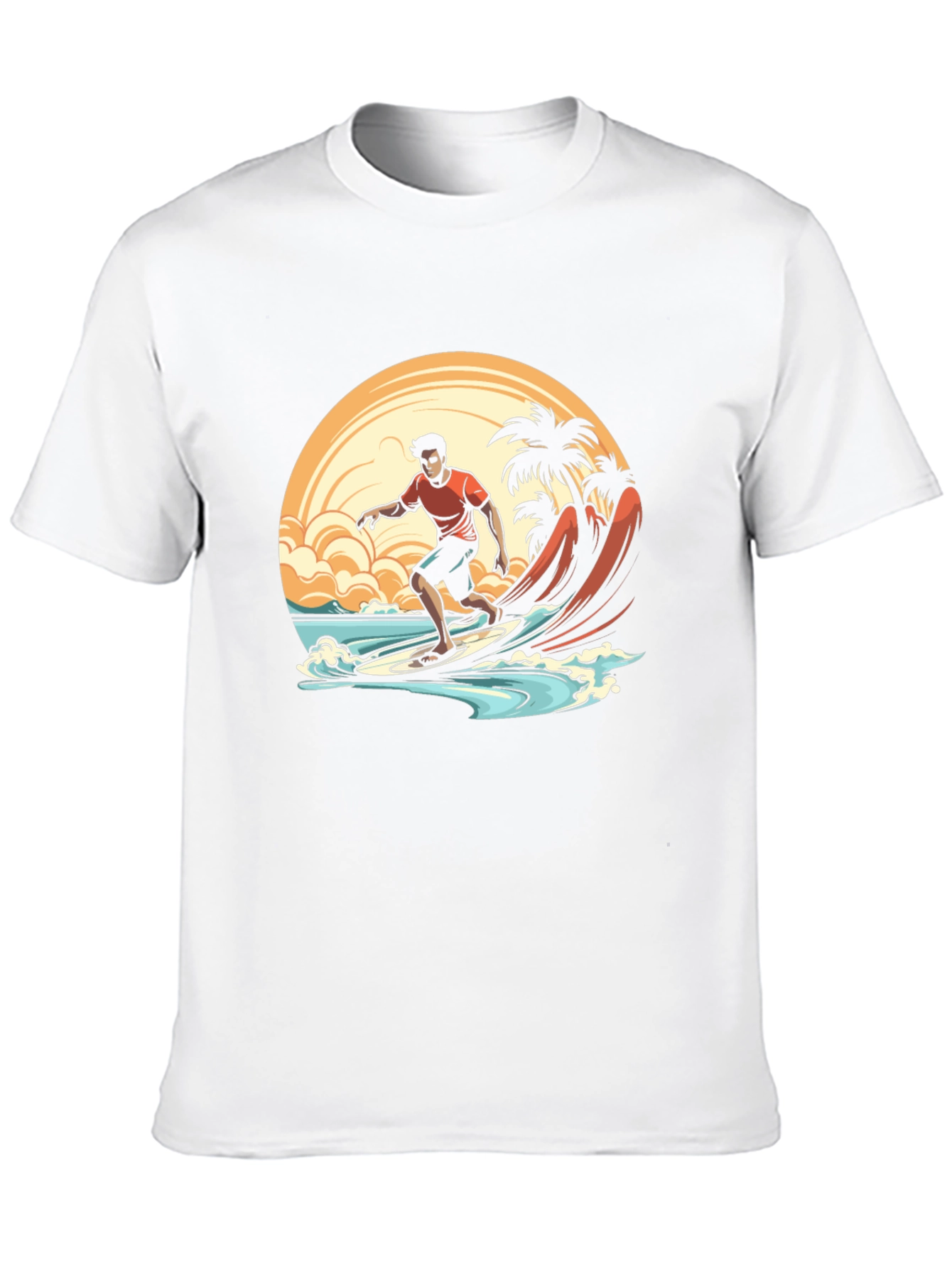 Surfer Graphic Tee - Beach Vibes