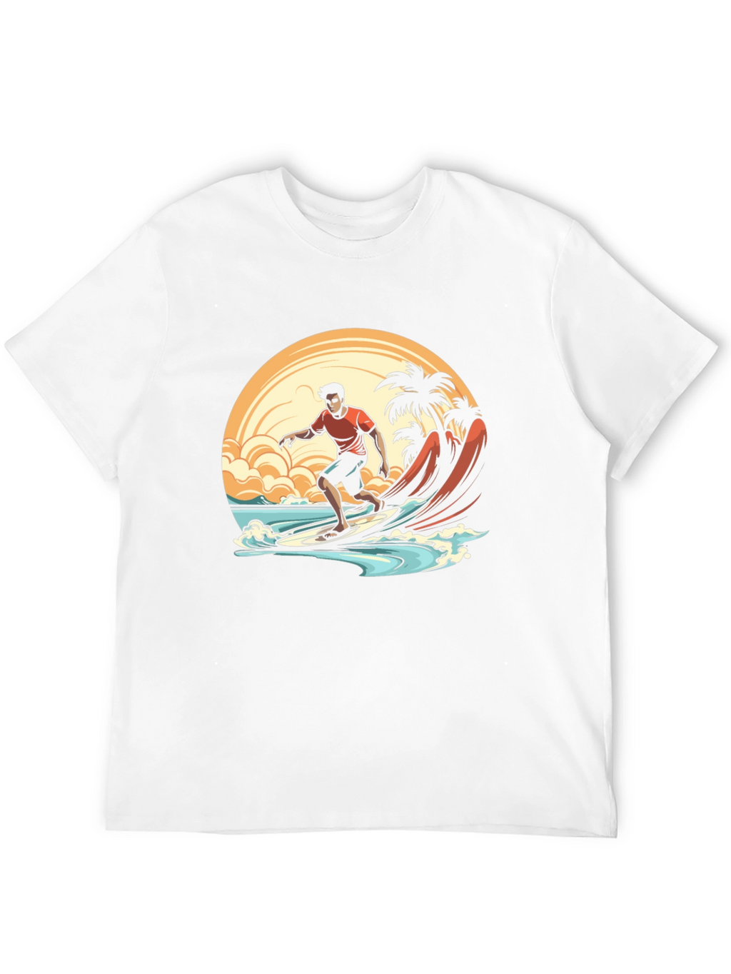 Surfer Graphic Tee - Beach Vibes
