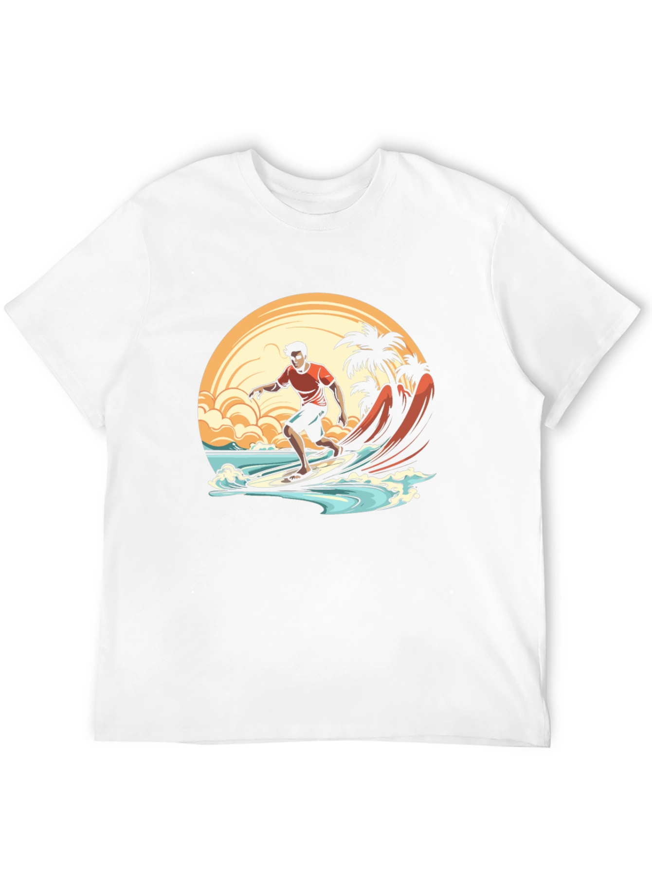 Surfer Graphic Tee - Beach Vibes