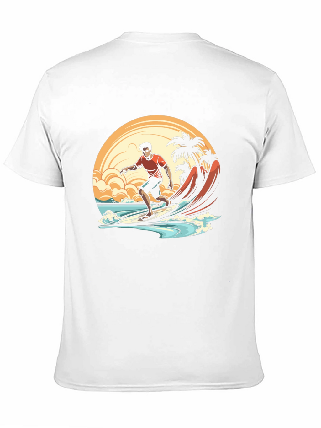 Surfer Graphic Tee - Beach Vibes