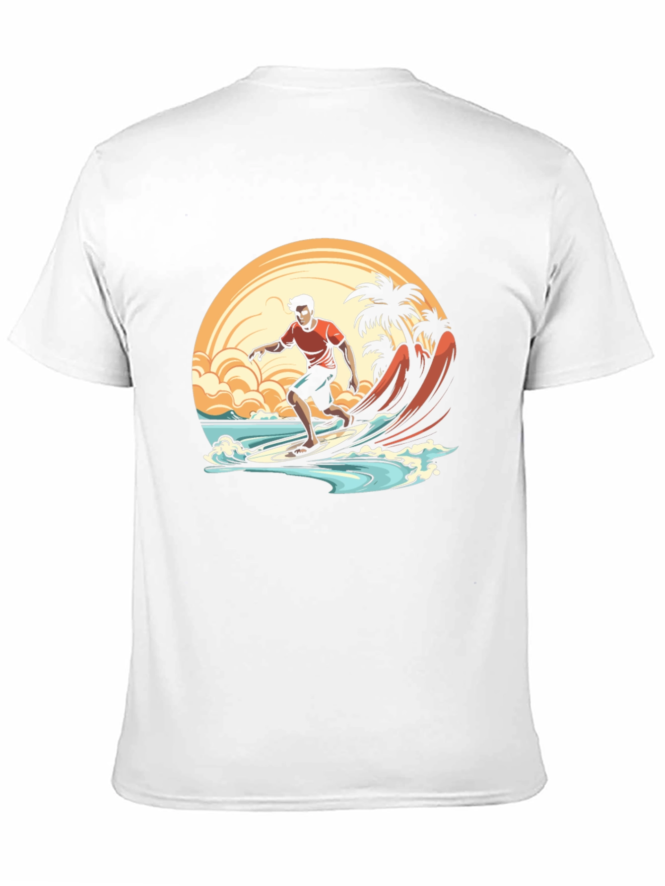 Surfer Graphic Tee - Beach Vibes